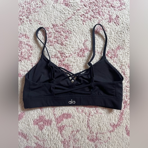 ALO YOGA Interlace Sports Bra Black Size XS (28/30A) - Picture 4 of 11
